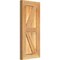 Ekena Millwork Framed Board-n-Batten Shutters w/Z-Bar, Rough Sawn Western Red Cedar, 10 3/4W x 24H, PR RBF06Z11X024RWR - alternate 5